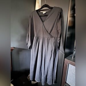 Ava & Viv Black Long Sleeve Dress Size 1X